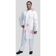 Тайвек® 500 халат на молнии с карманами (Tyvek® 500 Labcoat with zipper and pockets)